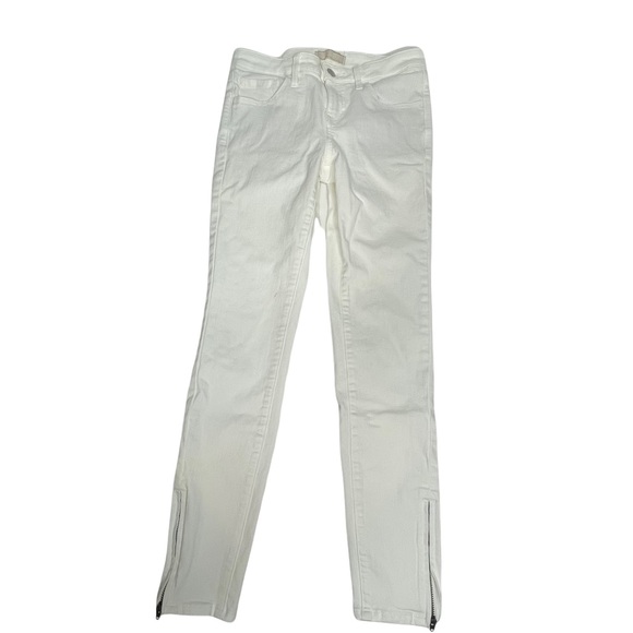Uniglo White Legging Skinny Jeans with Ankle Zippers 24 - Picture 7 of 13